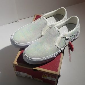 vans asher iridescent gray